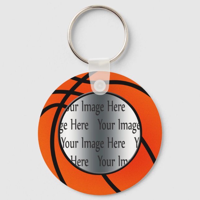 basket ball photo key ring (Front)