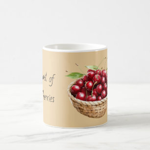 Basket Bowl of Cherries Coffee Mug