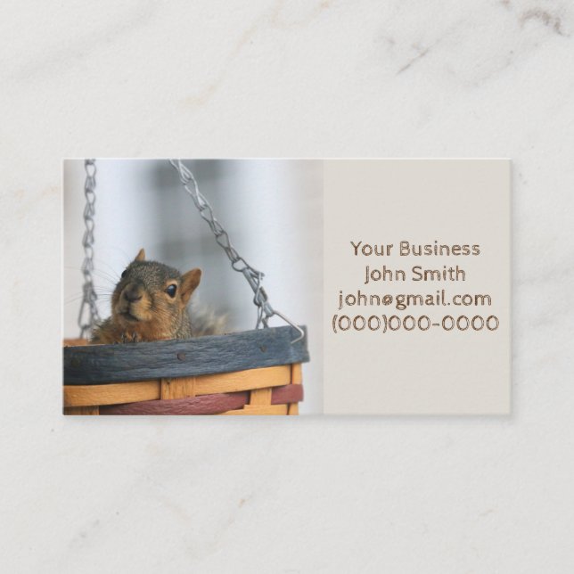 Basket case business card (Front)