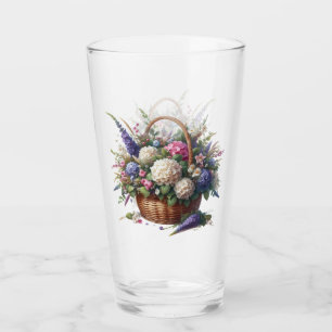 Basket Full Of Flowers Glass