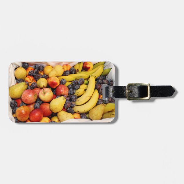 Basket Full Of Fruits Luggage Tag (Front Horizontal)