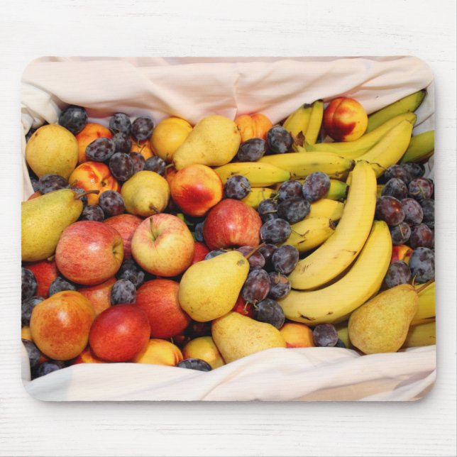 Basket Full Of Fruits Mouse Pad (Front)