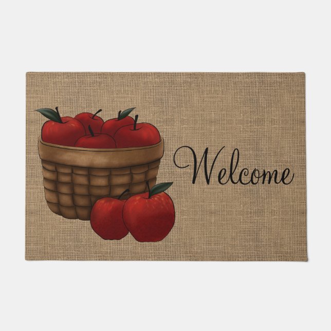 Basket of Apples Doormat (Front)
