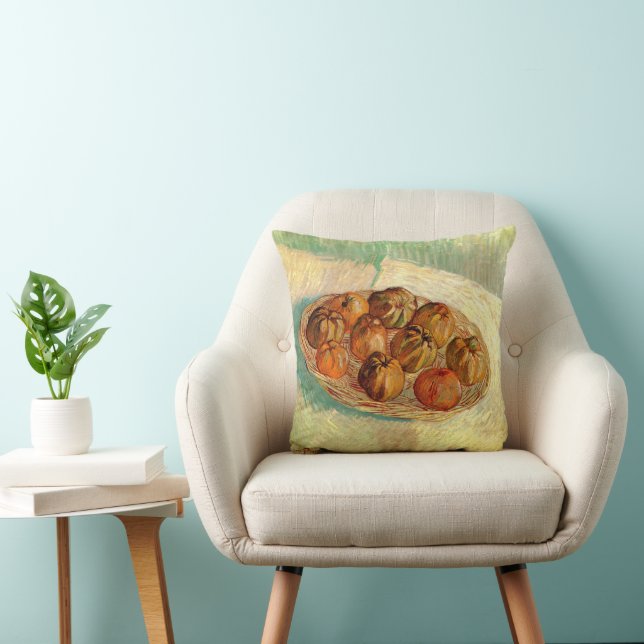 Basket of Apples to Pissarro by Vincent van Gogh Cushion (Chair)
