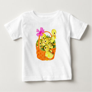 Basket of Baby Chicks Baby T-Shirt