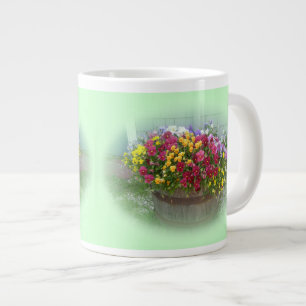 Basket of Blossoms Large Coffee Mug