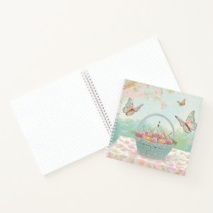 Basket of cherries bullet journal notebook