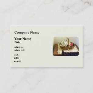 Basket of Cloth and Measuring Tape Business Card