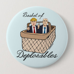 Basket of Deplorables - Trump Pence 10 Cm Round Badge