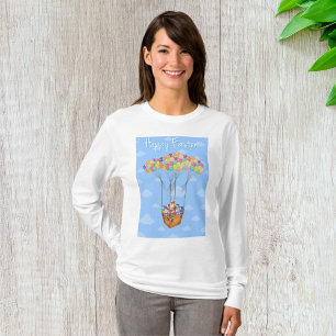 Basket Of Easter Eggs Womens Long-Sleeve T-Shirt