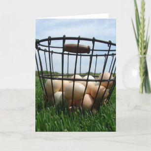 Basket of Eggs Card