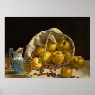 Basket of Fruit, 1857 by John Francis Poster