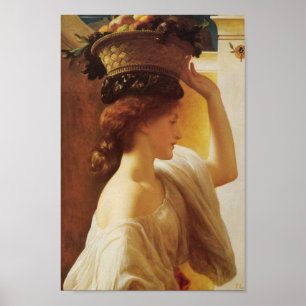 Basket of Fruit girl Poster