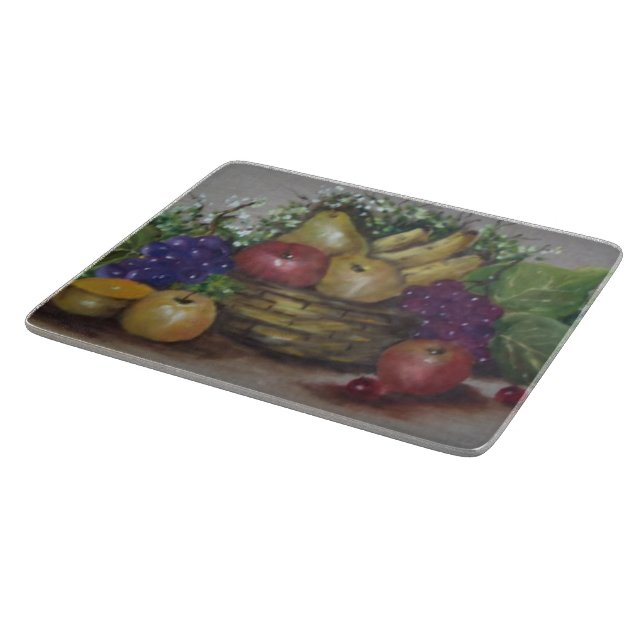 Basket  of fruits cutting board (Corner)