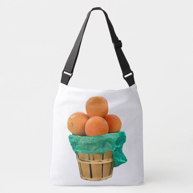 Basket of Oranges Crossbody Bag (Front)