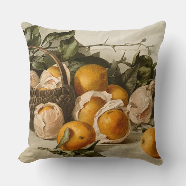 Basket of Oranges Cushion (Front)