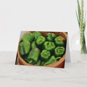 Basket Of Peppers Note Card