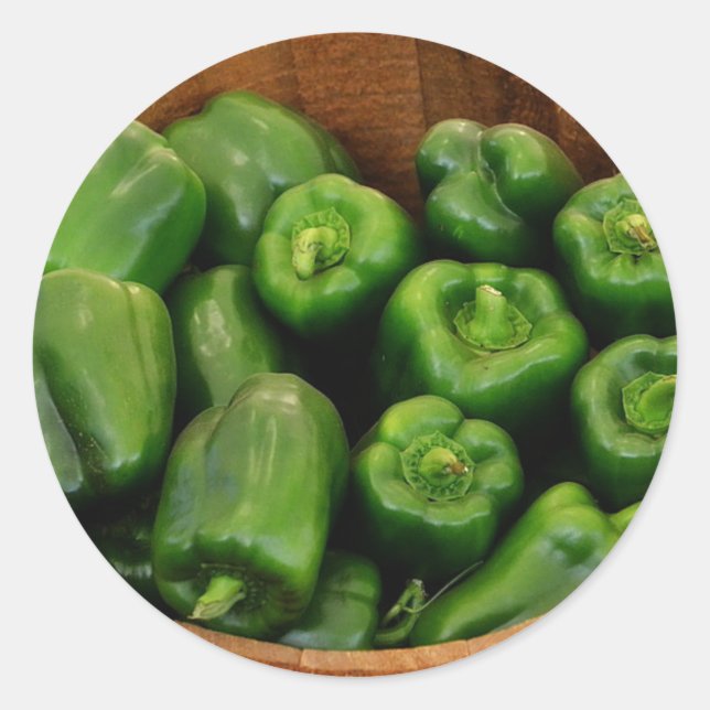 Basket Of Peppers Sticker (Front)