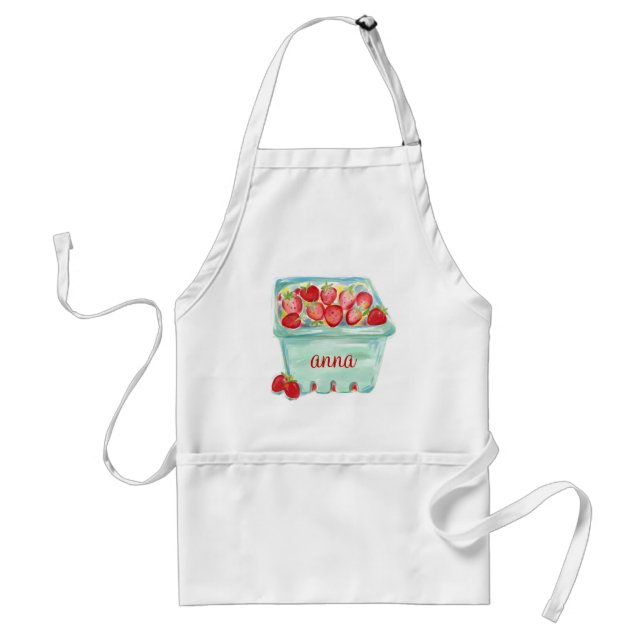 Basket of Strawberries Apron (Front)