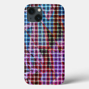 Basket style on tones of dark pink, lilac, purple iPhone 13 case