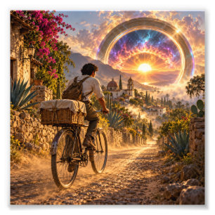 Basket-Taco Courier at the Dawn Portal Photo Print