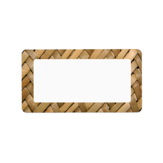 Basket Weave Address Label (Front)