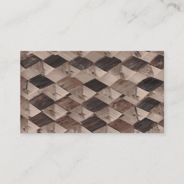 Basket Weave Business Card (Front)