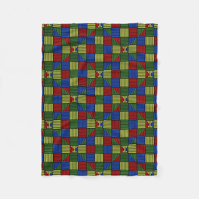 Basket Weave Fleece Blanket (Front)