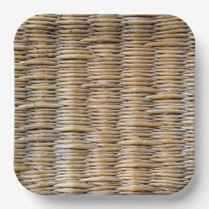 Basket Weave Macro Paper Plate