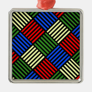 Basket Weave Metal Tree Decoration