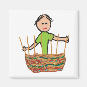 Basket Weaving Magnet