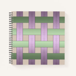 Basket weaving, ribbon notebook