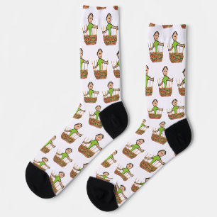 Basket Weaving Socks