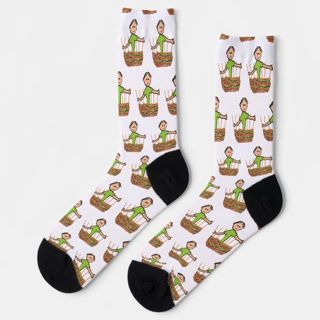Basket Weaving Socks (Left)