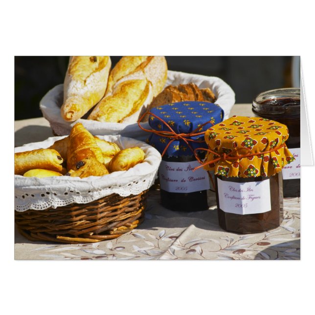 Basket with croissants and chocolate breads. (Front Horizontal)