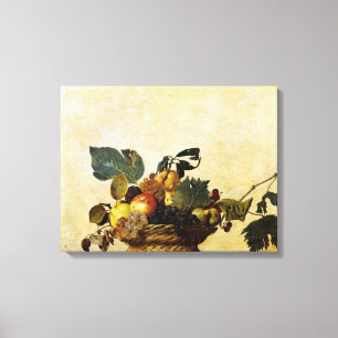 Basket with Fruit, Caravaggio Canvas Print