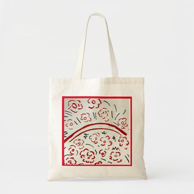 Basket with Handle Tote Bag (Front)