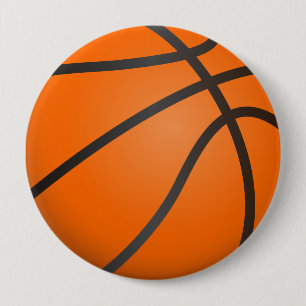 Basketbal, balsport, team sport. 10 cm round badge