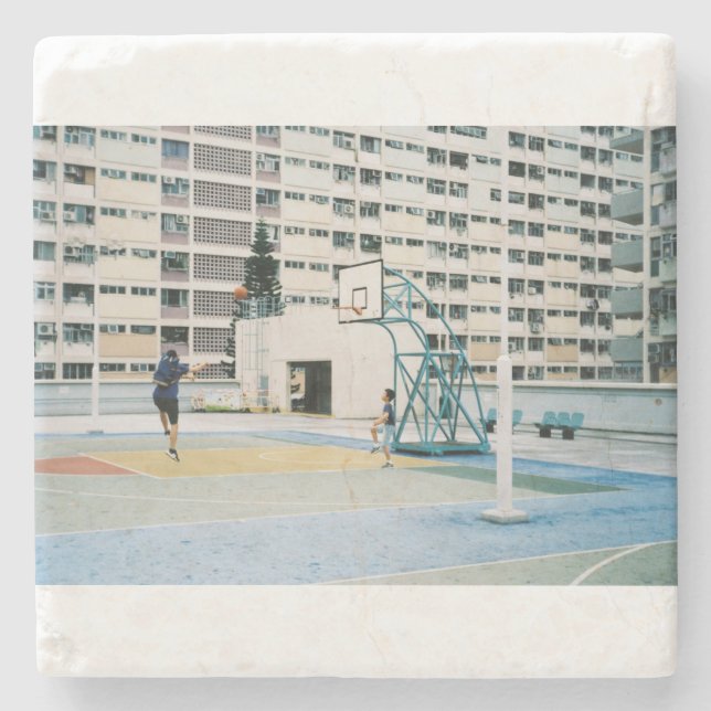 Basketball 103 stone coaster (Front)