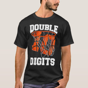 Basketball 10 Year Old Birthday Boy  Double Digits T-Shirt