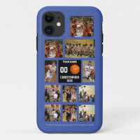 Basketball 11 Photo Collage personalised black