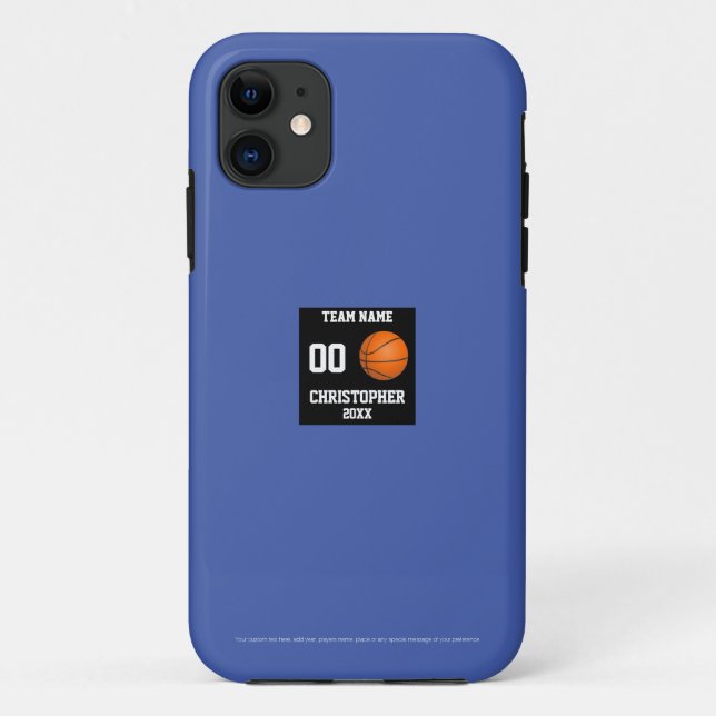 Basketball 11 Photo Collage personalised black Case-Mate iPhone Case (Back)