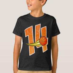 Basketball 14th Birthday Im 14 Childrens Bir  T-Shirt