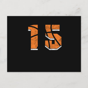 Basketball 15 th Birthday Celebration Sports Gift Postcard