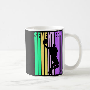 Basketball 17th Birthday Boy Mens Dad Retro Teenag Coffee Mug