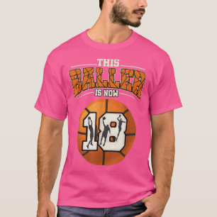Basketball 18th Birthday Shirt Girl Boy Bball 18 Y