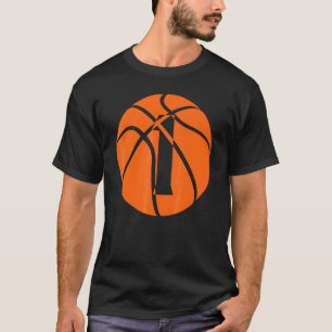 Basketball 1 Year Old Birthday Players Team Men Wo T-Shirt