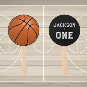 Basketball 1st Birthday Unique Decor Hand Fan