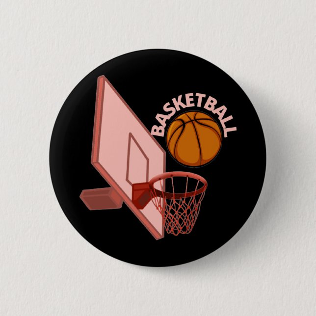 Basketball 2  6 cm round badge (Front)