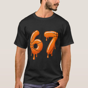 Basketball 67 Meme Funny Cool Slam Dunk For Boys K T-Shirt